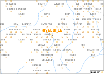 map of Aiyegunle