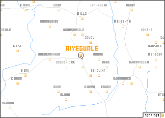 map of Aiyegunle