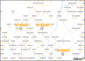 map of Aiyegun