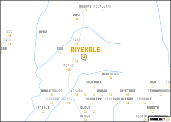 map of Aiyekale