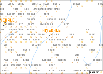 map of Aiyekale