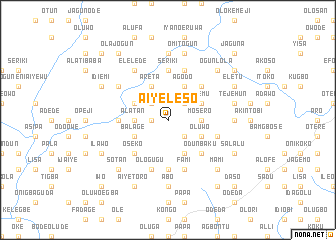 map of Aiyeleso