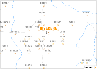 map of Aiyereke