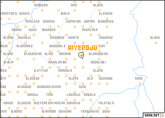 map of Aiyeroju