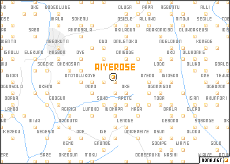 map of Aiyerose