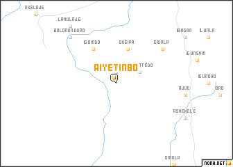 map of Aiyetinbo