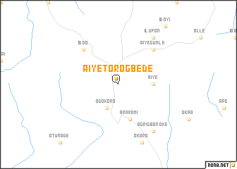 map of Aiyetoro Gbede