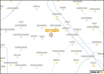 map of Aiyuan