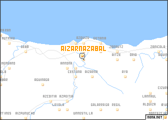 map of Aizarnazábal