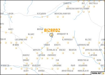 map of Aizároz