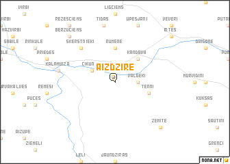 map of Aizdzire