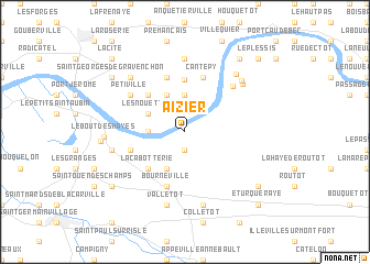 map of Aizier