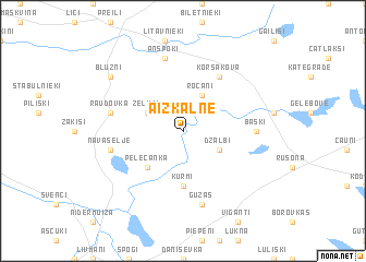 map of Aizkalne