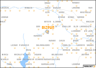 map of Aizpún