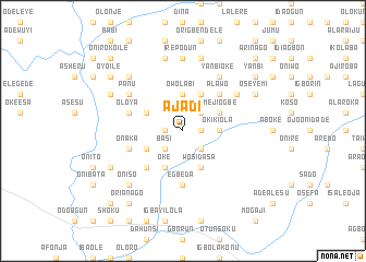 map of Ajadi