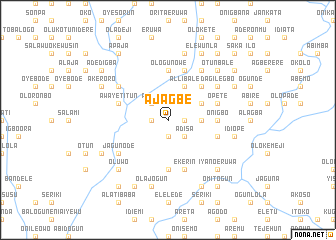 map of Ajagbe