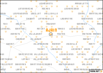 map of Ajain