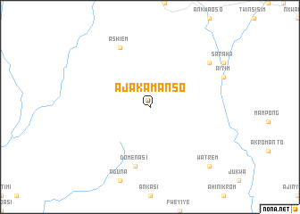 map of Ajakamanso