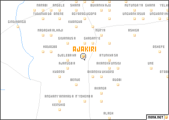 map of Ajakiri