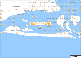 map of Ajakpakope