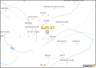 map of ‘Ajalāt