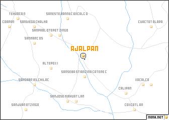 map of Ajalpan