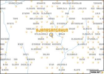 map of Ajana Sangawun