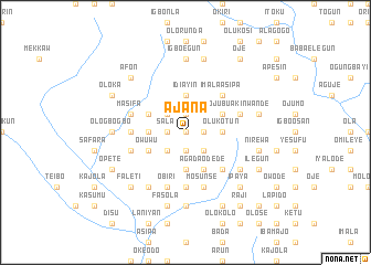 map of Ajana