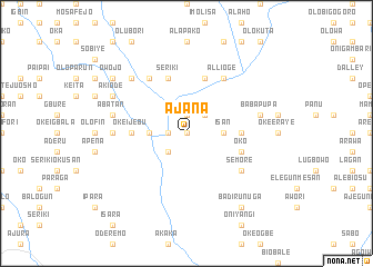 map of Ajana