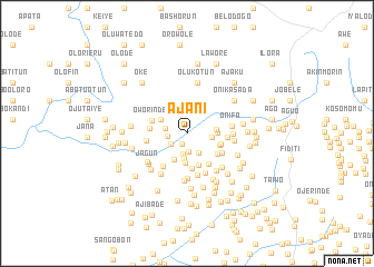 map of Ajani