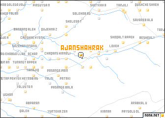 map of Ājan Shahrak