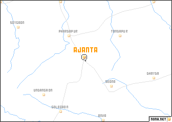 map of Ajanta
