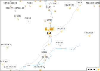 map of Ājān