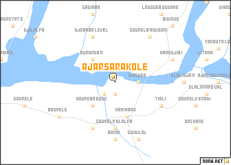 map of Ajar Sarakolé