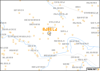 map of Ajbelj