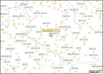map of Ajdačići