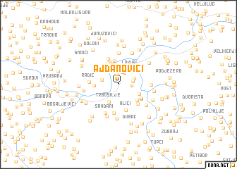 map of Ajdanovići