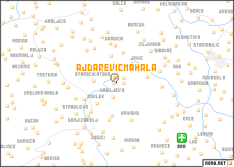 map of Ajdarević Mahala