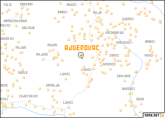 map of Ajđerovac