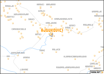 map of Ajdukovići