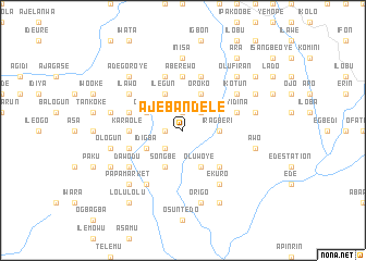 map of Ajebandele