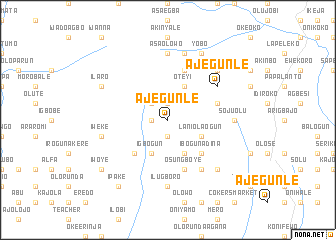 map of Ajegunle