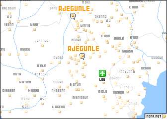 map of Ajegunle