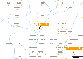 map of Ajegunle