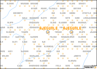 map of Ajegunle