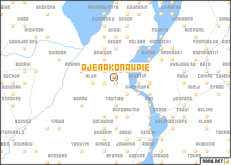 map of Ajenakonawpie