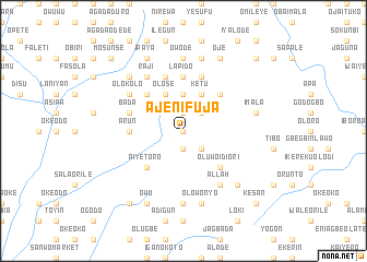 map of Ajenifuja