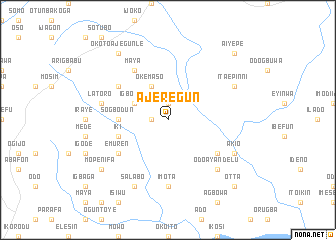 map of Ajeregun