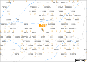 map of Ajer