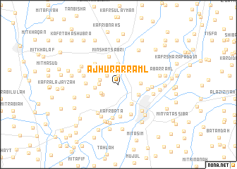 map of Ajhūr ar Raml